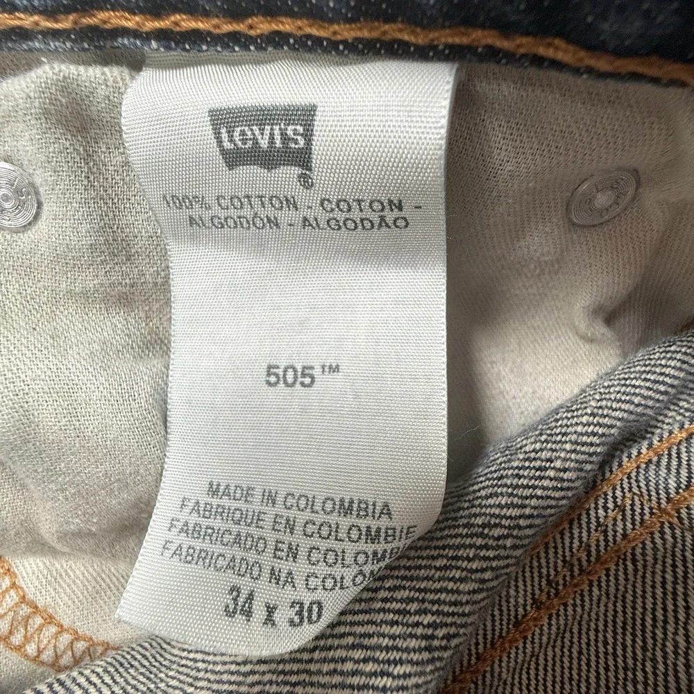 Levi's 505 Men's 34x30 Blue Jeans‎ Straight Leg
